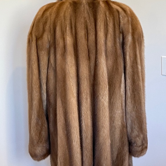 Men’s Golden Mink Fur Car Coat Jacket - XL - Picture 8 of 11